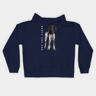 Wyatt the GSP- Gentlemanly Sporty Dog Kids Hoodie